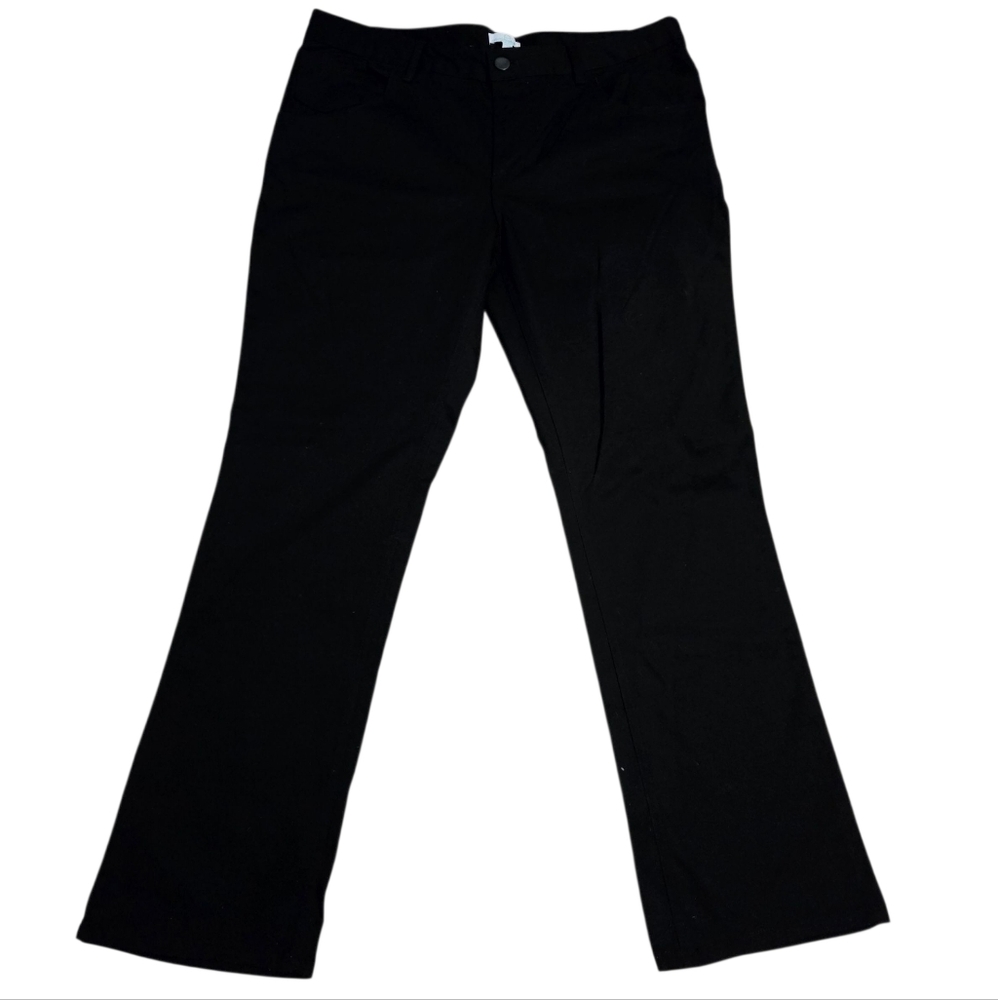 Envision Studio Slim Fit Womens' Black Straight Leg Pants Size 36/30 Pre-Owned